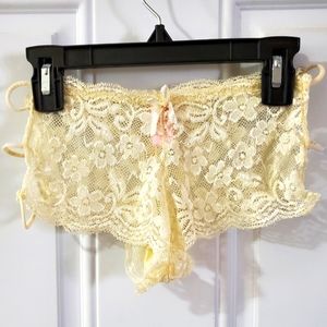WOMENS LACE SHEER  PANTIES SIZE LARGE